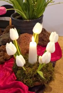 LIturgische bloemschikking 1e advent